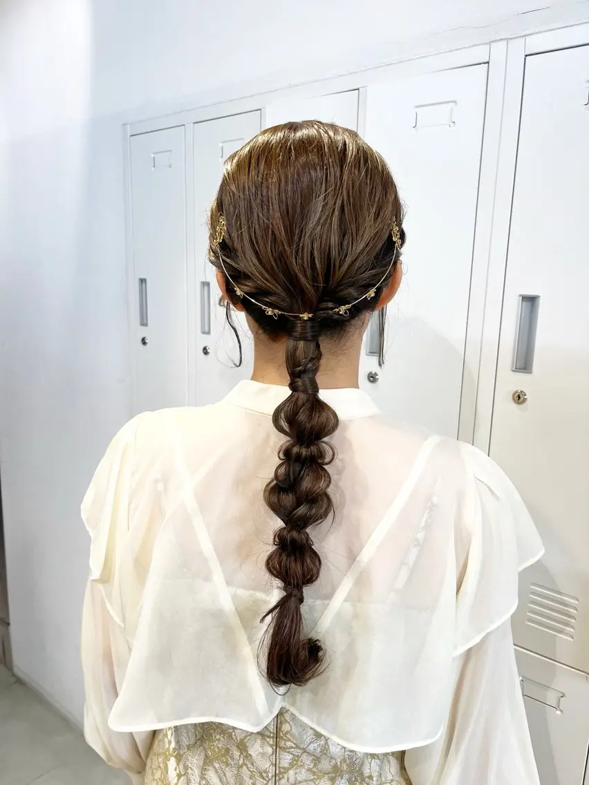ロング ヘアアレンジ ヘアセット 🌷レイヤーカット/ フルキシオリ🌷のヘアスタイル