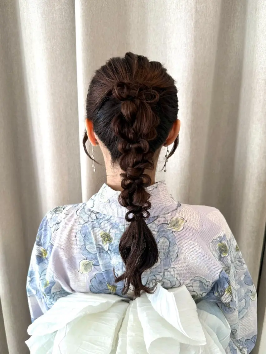ヘアアレンジ 浴衣 ヘアセット 🪄表参道ヘアメイク /艶感ヘアメ/れいなのヘアスタイル