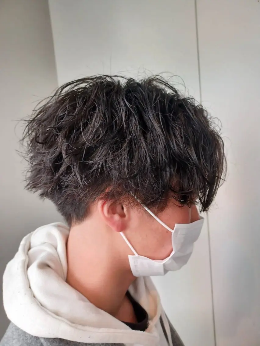 【minimo限定】カット＋波巻きパーマ　6660の写真