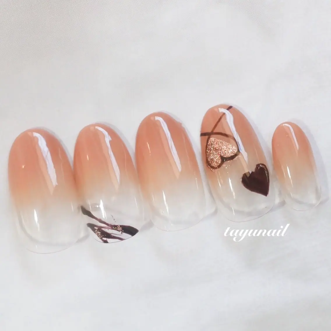ネイル アートネイル ジェルネイル パラジェル 冬ネイル ハンドネイル ネイルサロン 【たゆnail】のネイルデザイン