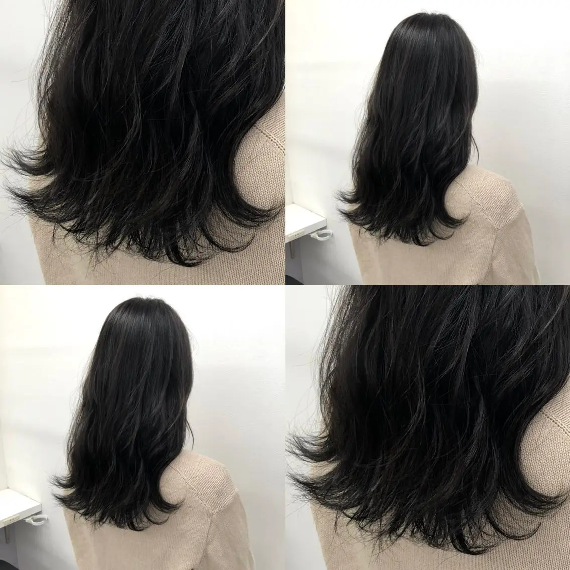 ロング カラー パーマ ヘアアレンジ メンズ キッズ 上品＆韓国風 🥀海心🥀のヘアスタイル