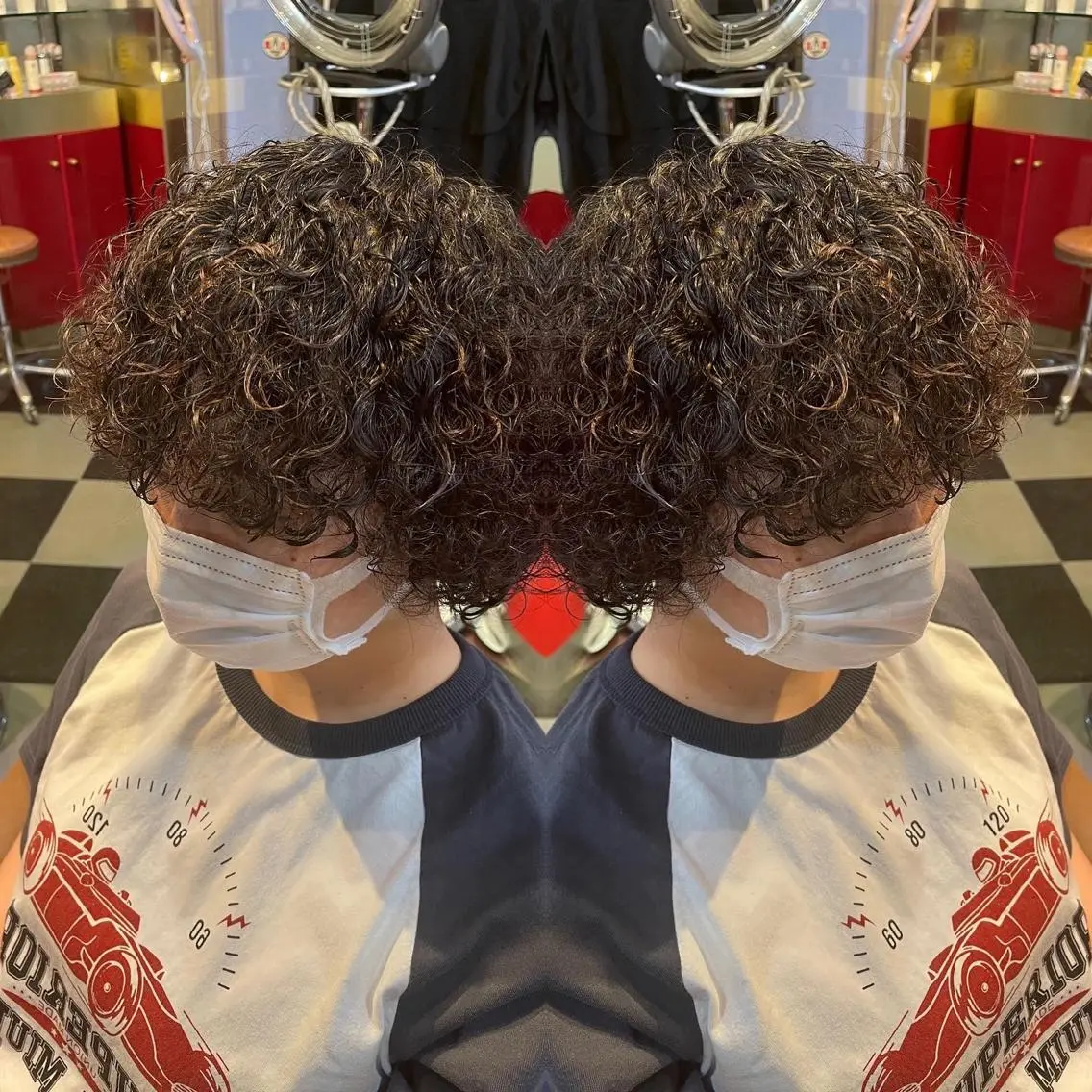 パーマ スパイラルパーマ 👑派手髪/カット 👑ANRYのヘアスタイル
