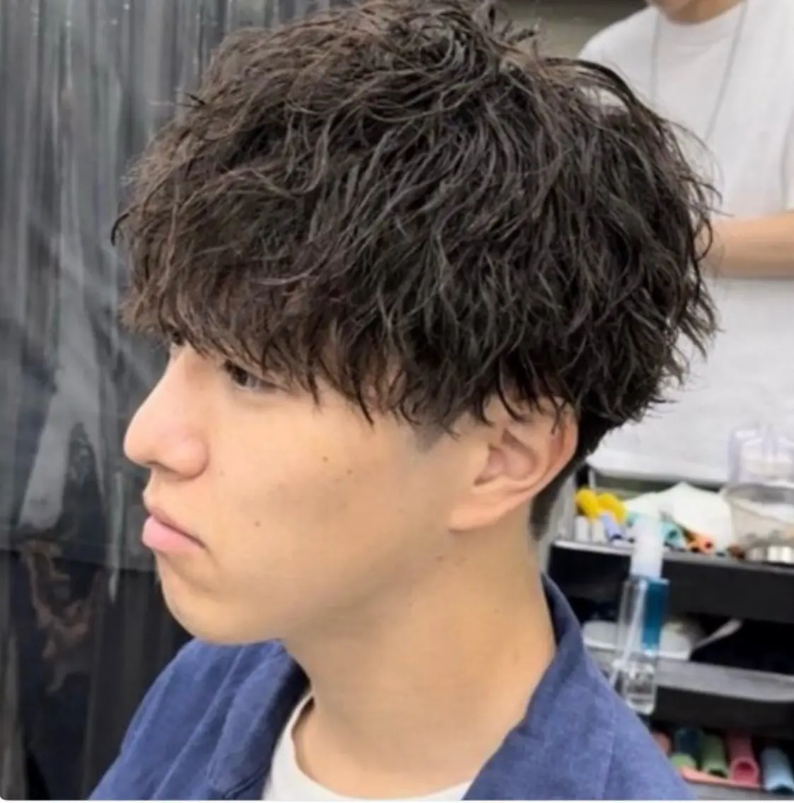 ショート カット パーマ トリートメント ヘアセット 蛯原 興輝のヘアスタイル
