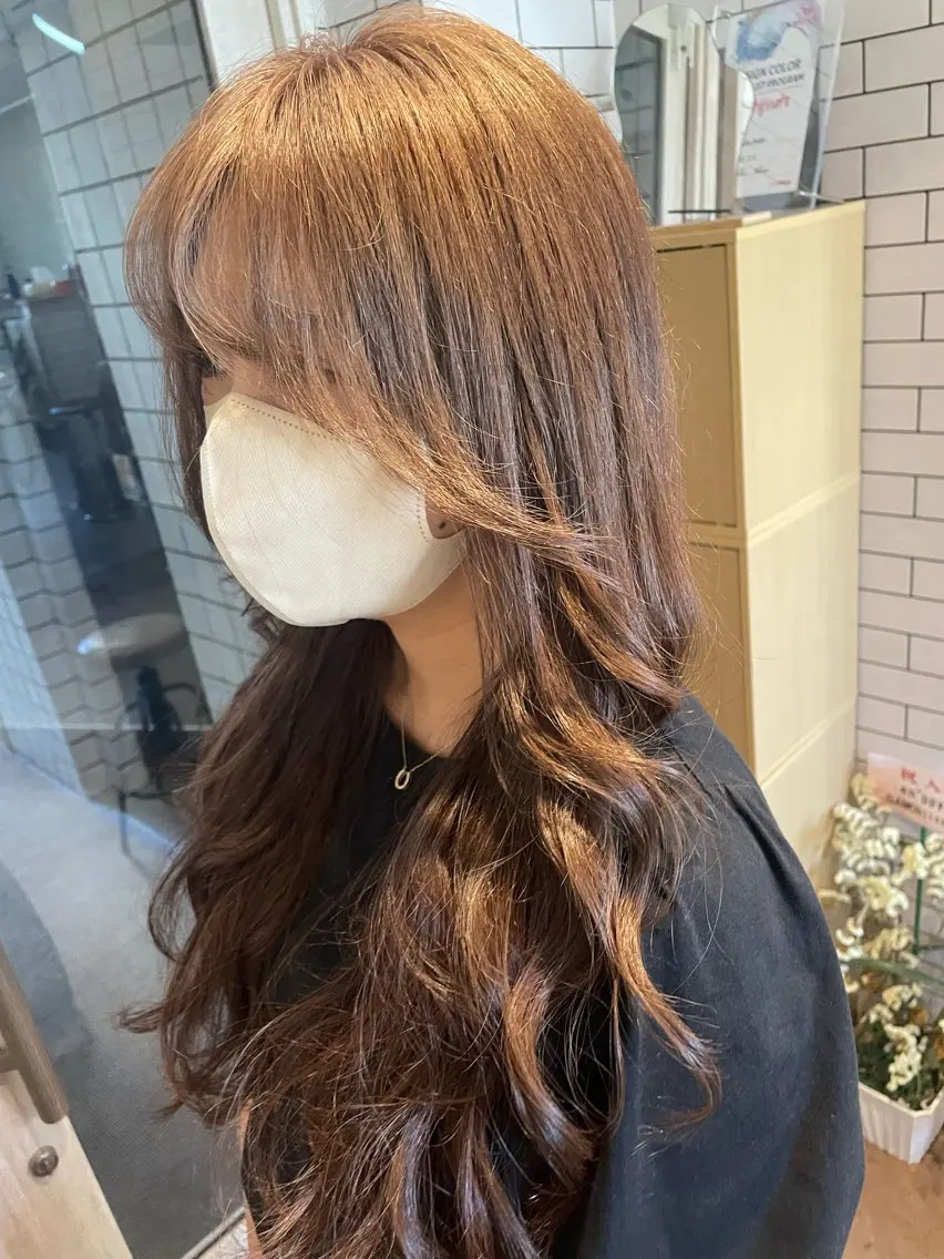 ロング カラー グレージュ トリートメント 髪質改善カラー💛 NANOHAのヘアスタイル