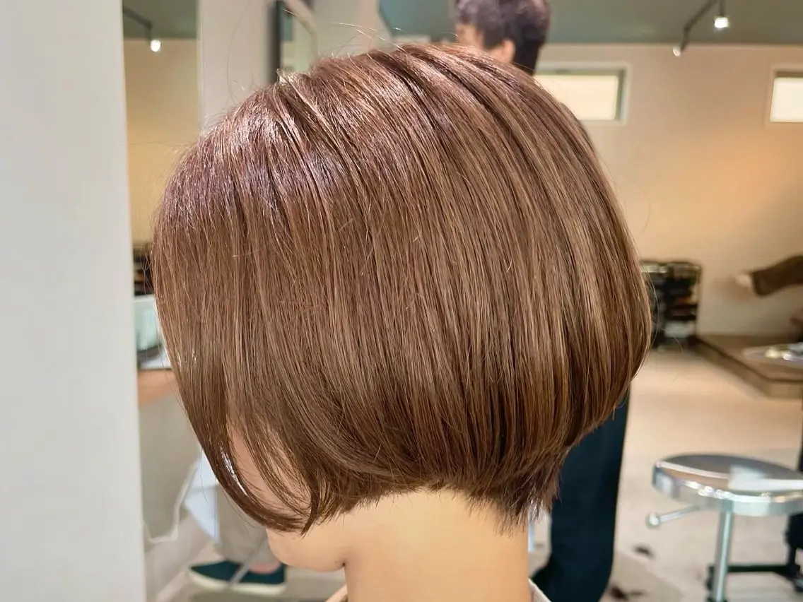 ショート カット ヘアカラー トリートメント ⭕️白髪のお悩み 解決します⭕️のヘアスタイル