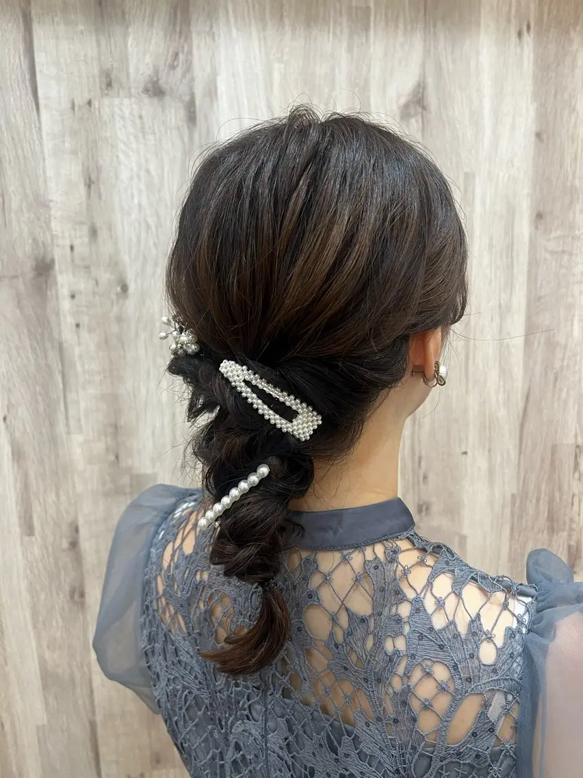 ヘアアレンジ ヘアセット ヘアメイクネイリスト hidemi中目黒のヘアスタイル