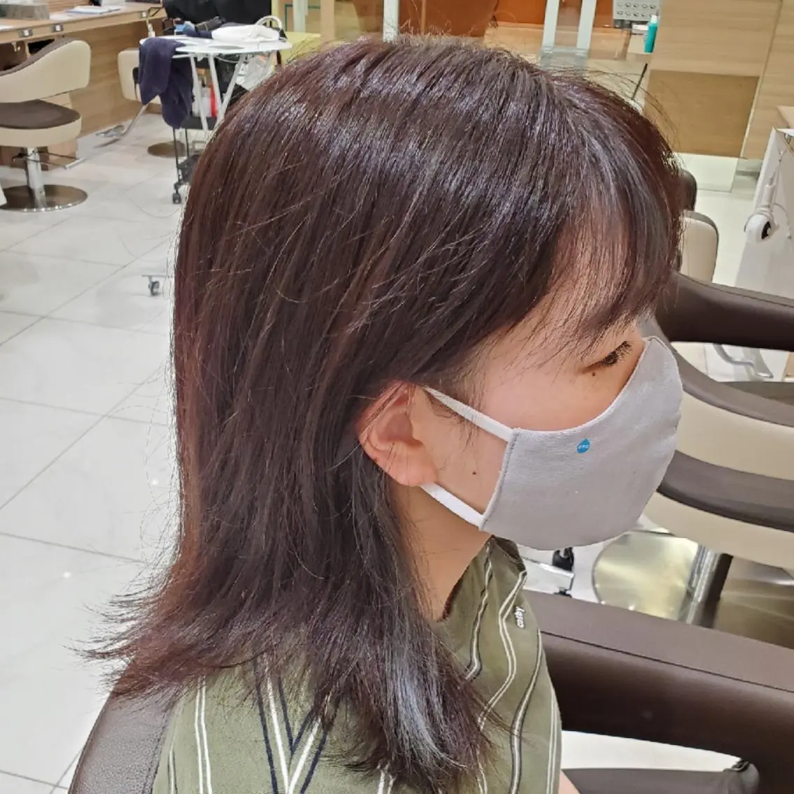 ミディアム カラー アッシュ ベージュカラー ブリーチ ブルーカラー イヤリングカラー カラー特化🔥中村 和貴<Ash津田沼>のヘアスタイル