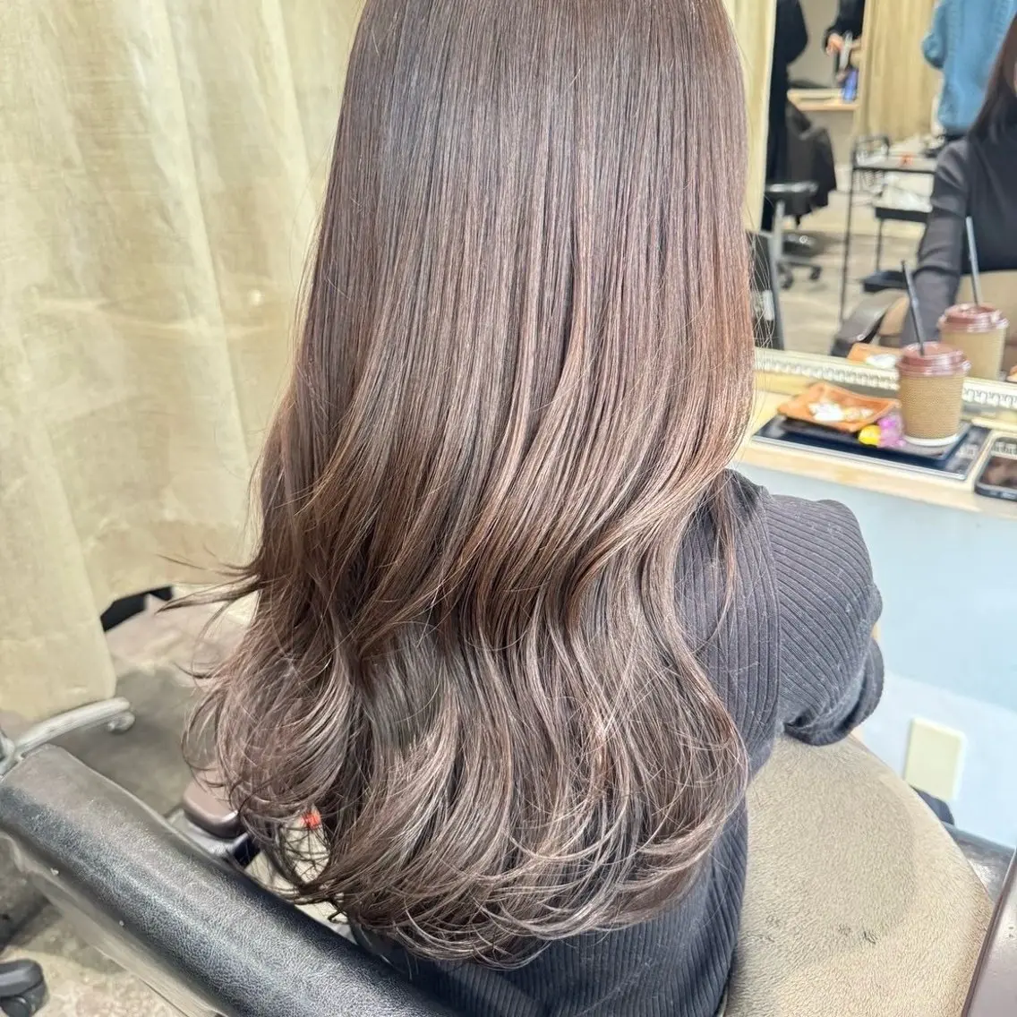 カラー ベージュカラー ピンクカラー ピンクベージュ ヘアカラー ゆいな 🎀のヘアスタイル