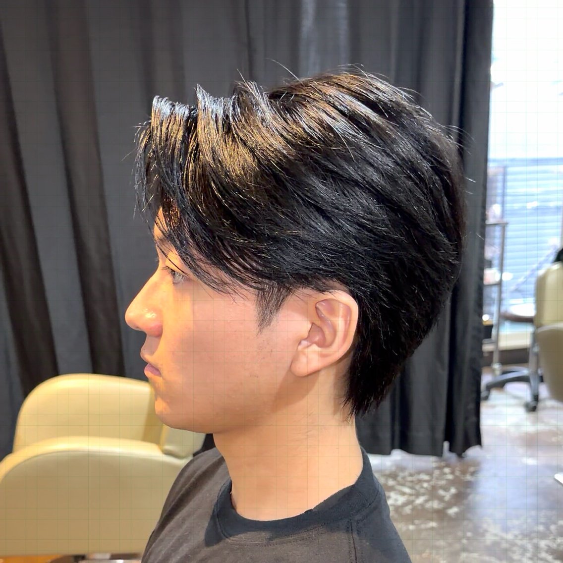 メンズ カット パーマ 原田 黎也のヘアスタイル