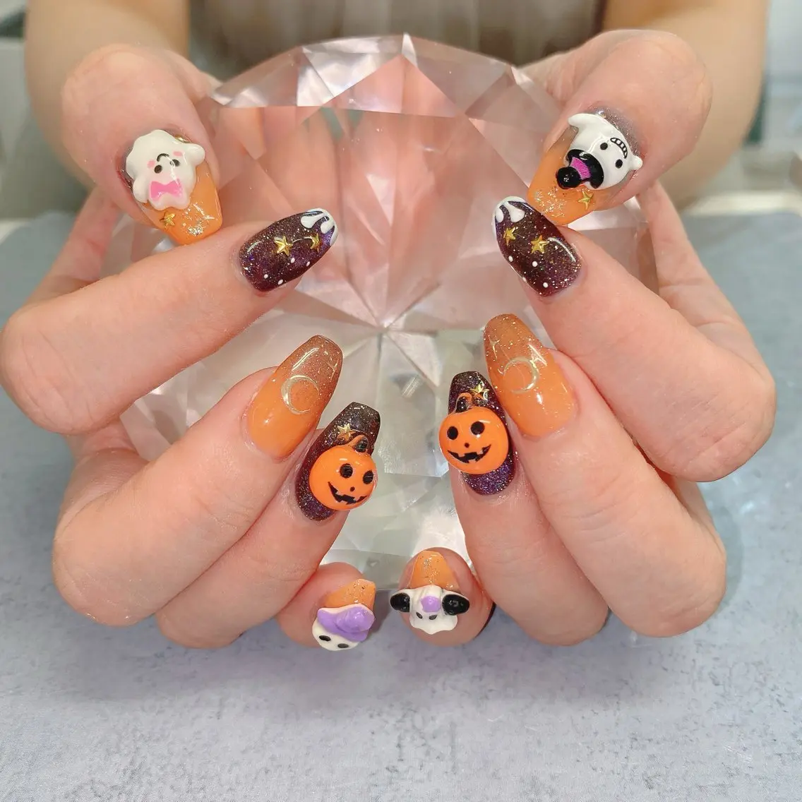 ネイル ハロウィン ハンドネイル Milana （研修生メニュー）のネイルデザイン