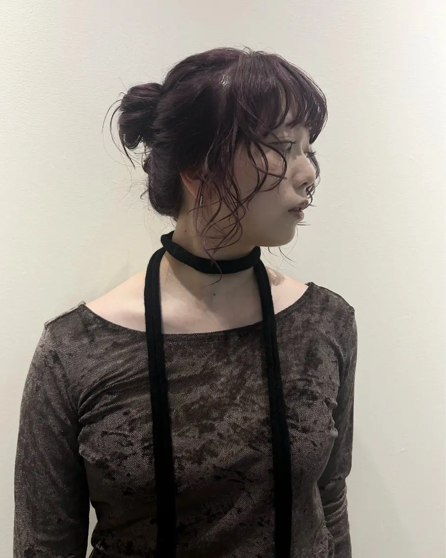 ロング カラー ヘアカラー 田中 遥陽のヘアスタイル