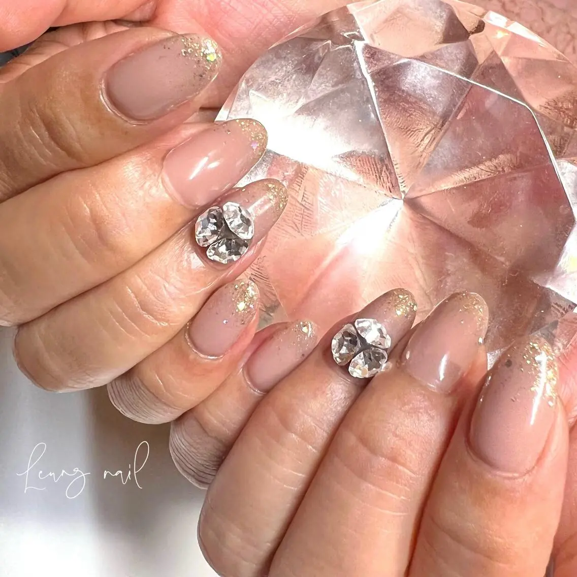 ネイル ラメ(グリッター) ハンドネイル ネイルサロン Leung nailのネイルデザイン