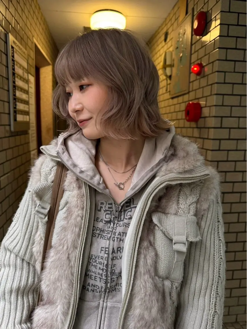 ショート カラー YUI★梅田美容室★ ニュアンスカラー★のヘアスタイル