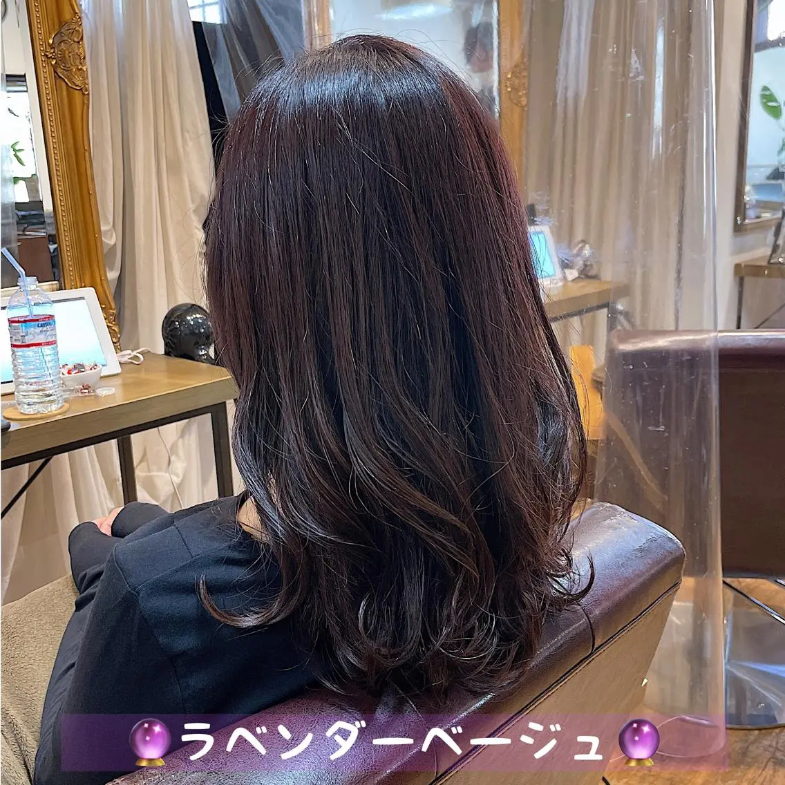 セミロング カラー ヘアアレンジ イルミナカラー ラベンダーカラー カット ヘアカラー 💖透明感カラー💖 mayukoのヘアスタイル