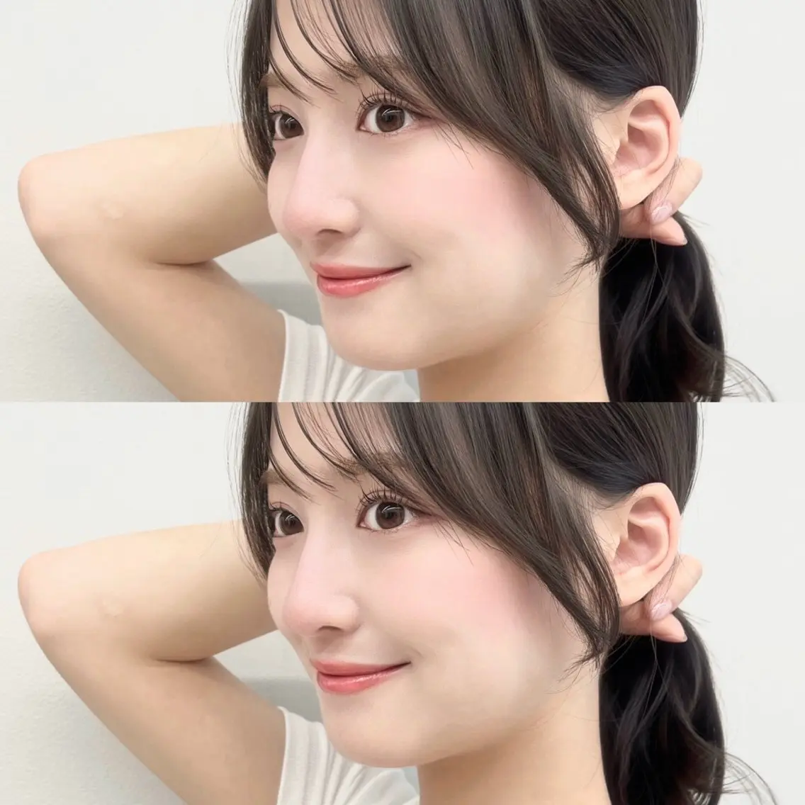 ⭐️顔周りで垢抜け⭐️顔周りカット+透明感カラー+艶髪トリートメントの写真