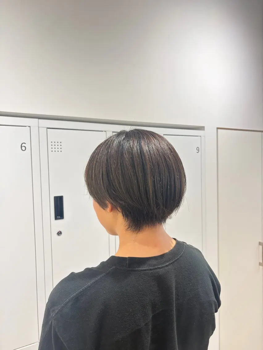 カラー ブラウンカラー オリーブブラウン ヘアカラー 松本 ゆらのヘアスタイル