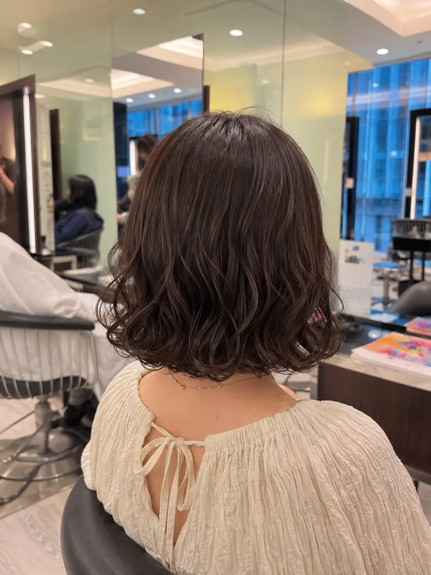 【5分で決まる】🍒ボブパーマ🍒の写真