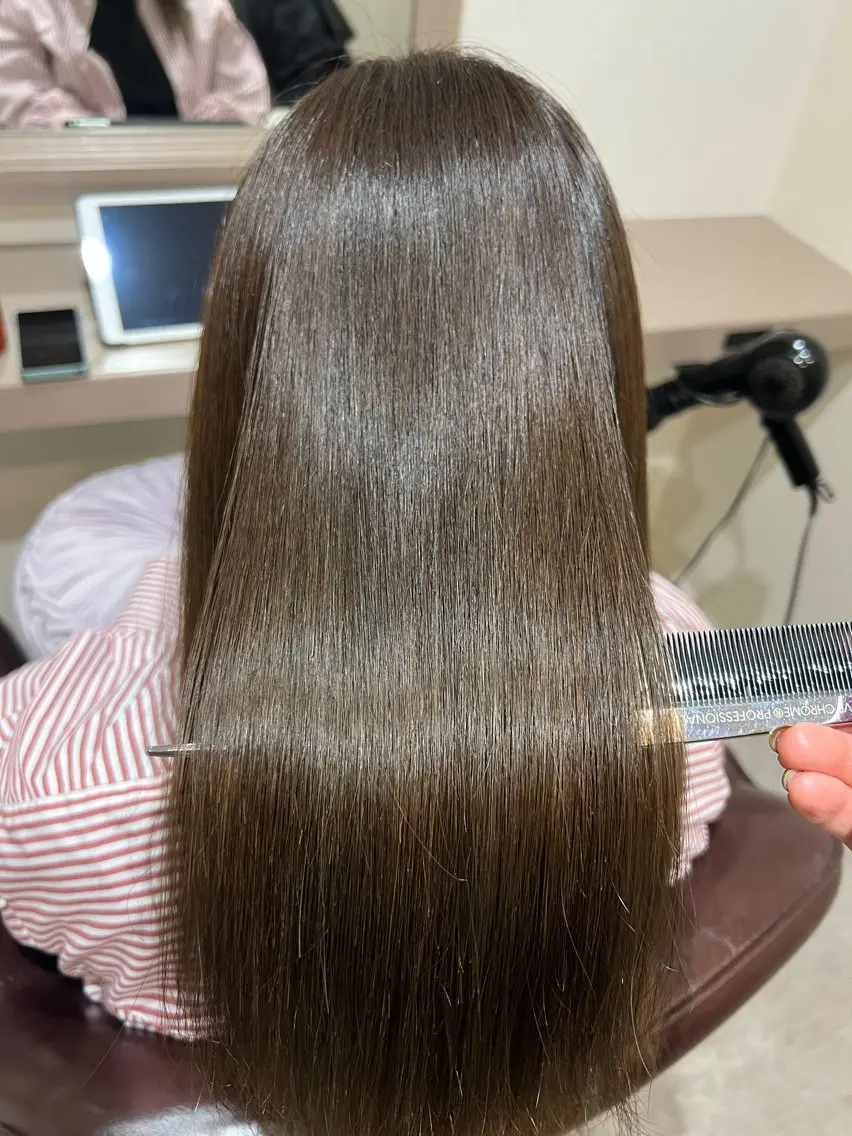 ロング カット ヘアカラー トリートメント 井上 美春のヘアスタイル