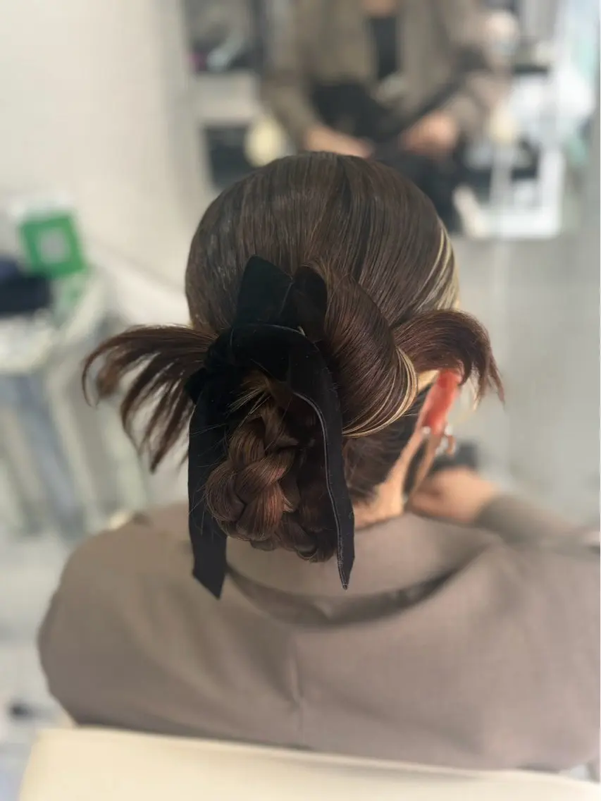 ヘアアレンジ ヘアカラー 🎀ゆづき🌟 透明感/アレンジ💝のヘアスタイル