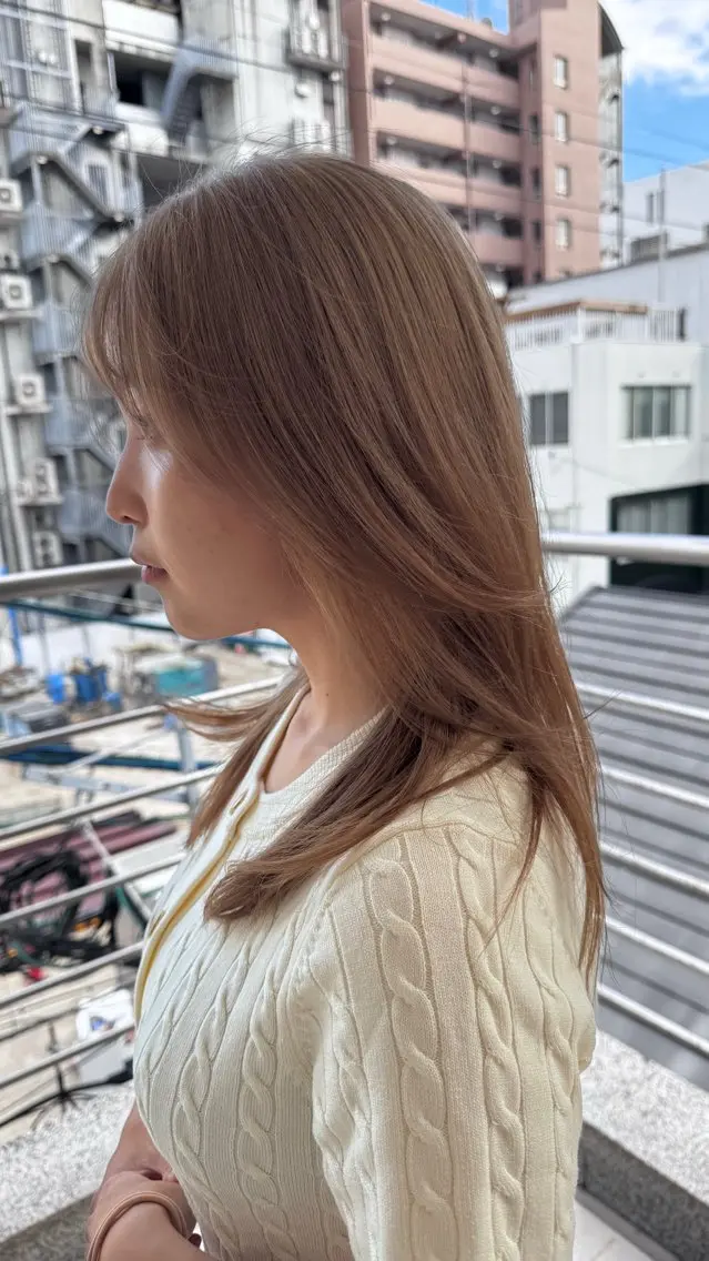 セミロング カラー ヘアカラー 椎葉 祐也のヘアスタイル