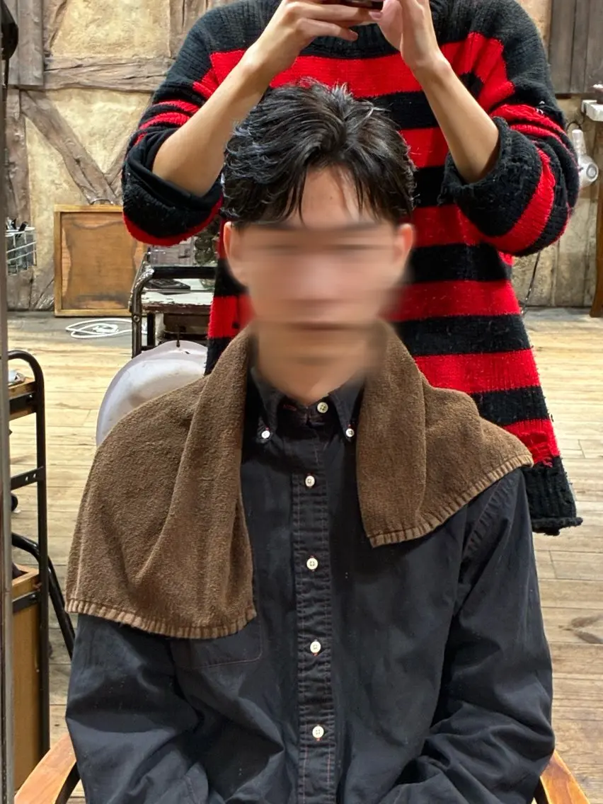 ショート メンズ センターパート メンズ韓国風 韓国風ヘア カット メンズカット/パーマ 酒井勘汰のヘアスタイル