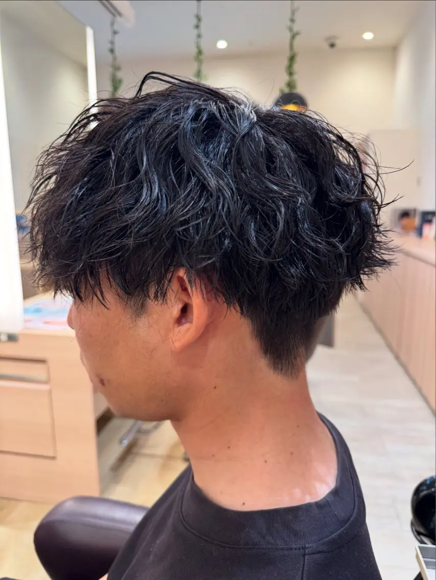 メンズカット+パーマの写真