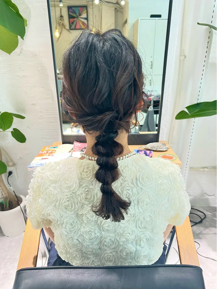 ミディアム カラー ヘアアレンジ 「sumi」 AMIのヘアスタイル