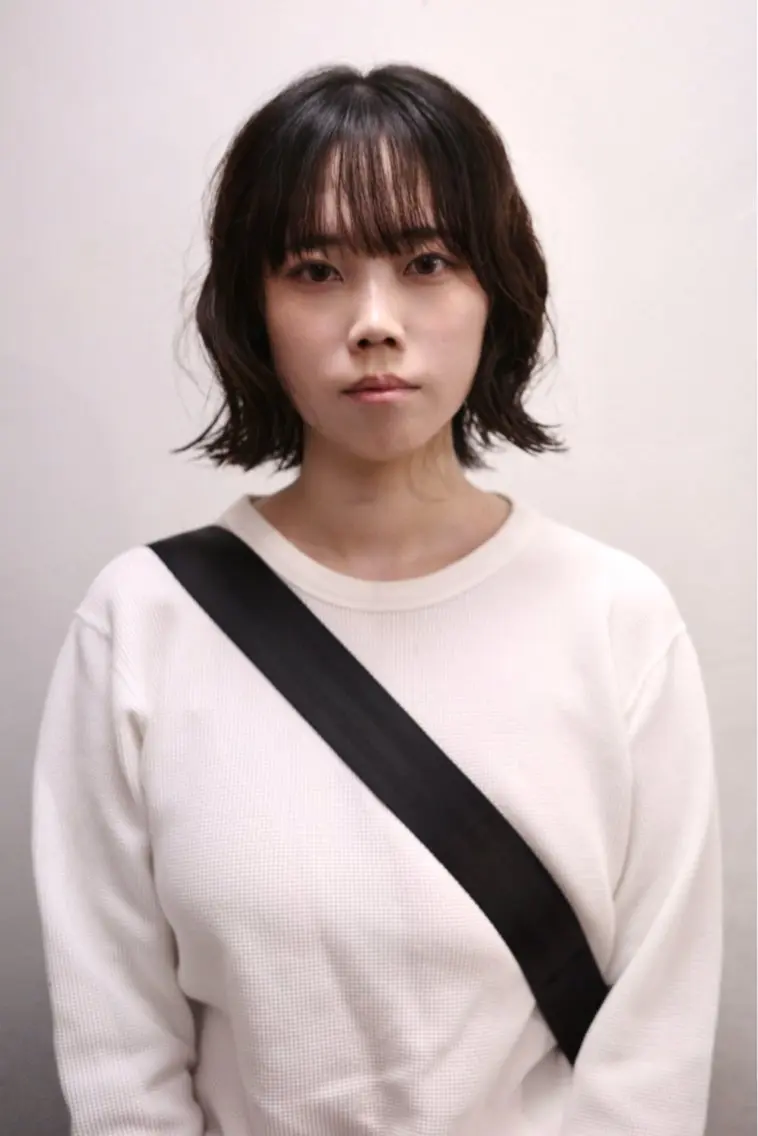 ミディアム パーマ ミウラ ハナキのヘアスタイル