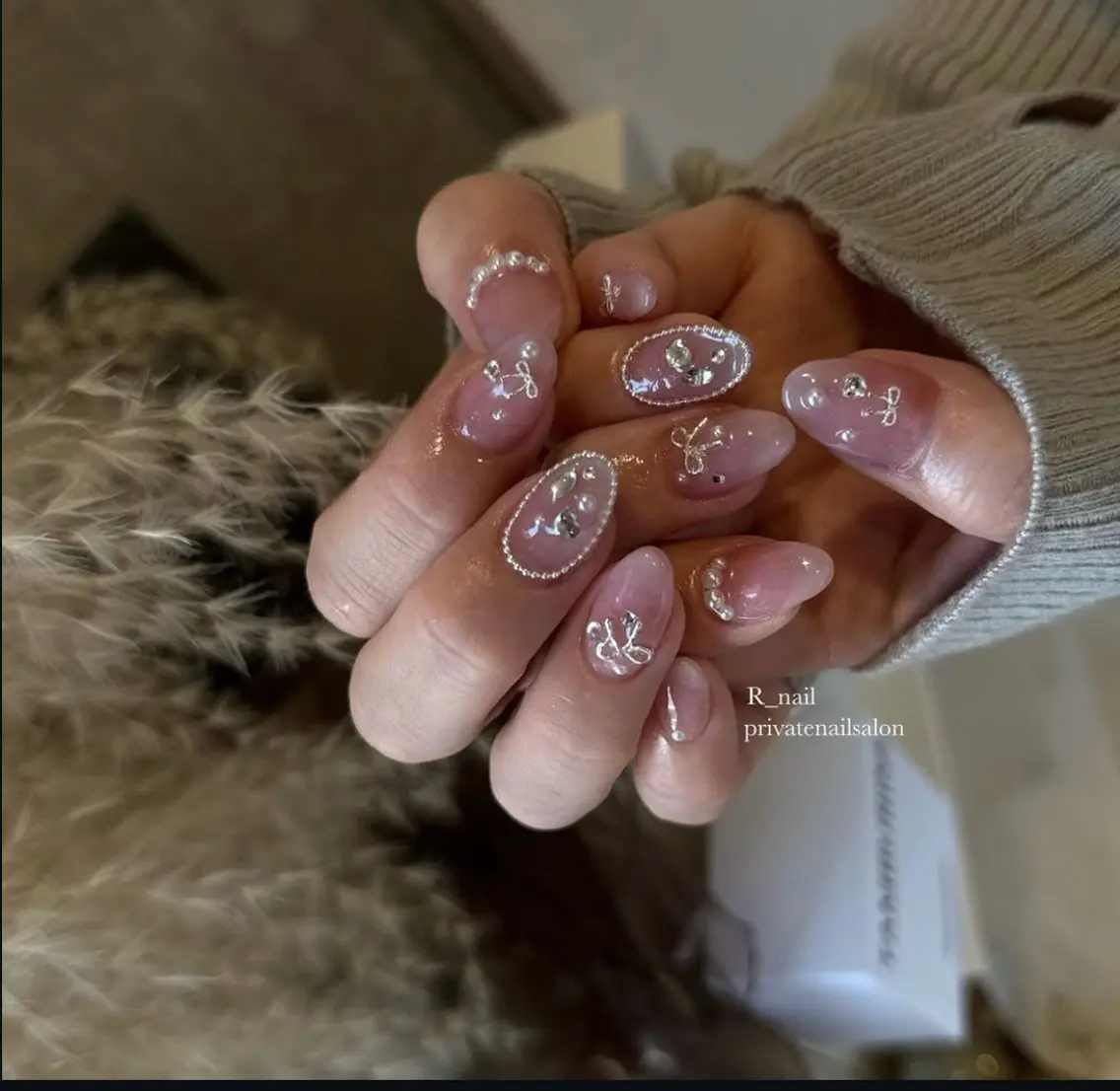 ネイル 持ち込み ネイルチップ ハンドネイル JISOO ANA.CHUOのネイルデザイン