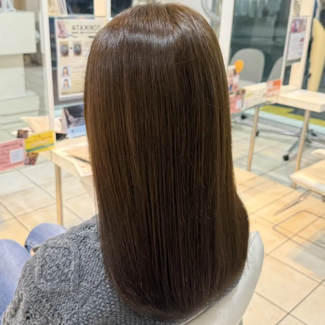 セミロング カラー ヘアカラー 透明感カラー×美眉 🎀大西みゆう🎀のヘアスタイル