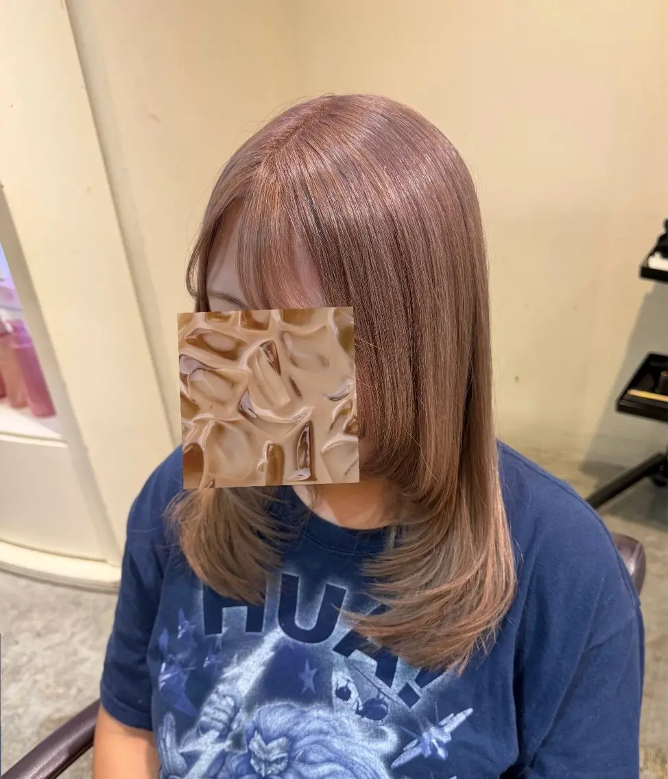 セミロング カラー カット ヘアカラー ユウカ 🍓のヘアスタイル