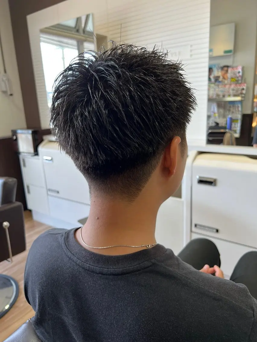 ショート メンズ ショートヘア ヌノメ スエカのヘアスタイル