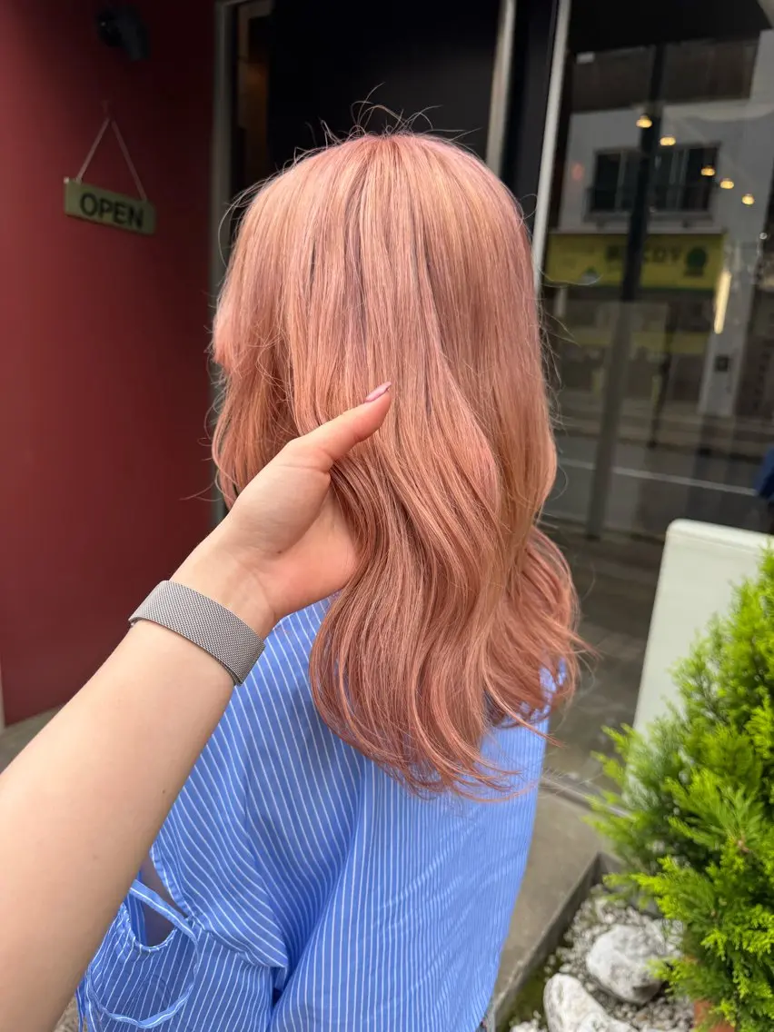セミロング カラー ヘアカラー 透明感カラー🌱 🍑天野琴音🍑のヘアスタイル