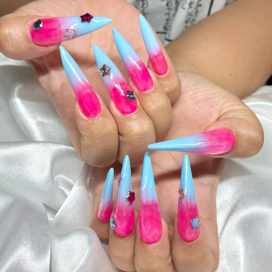 ネイル ロングネイル ハンドネイル Nail ヌシん家 AKANEのネイルデザイン