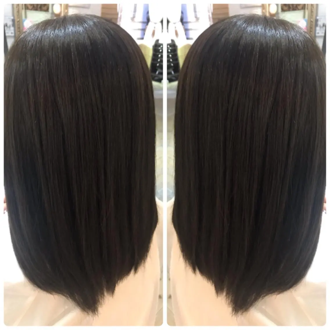 セミロング カラー カット ヘアカラー 縮毛矯正 トリートメント ルービック 梅田茶屋町店のヘアスタイル
