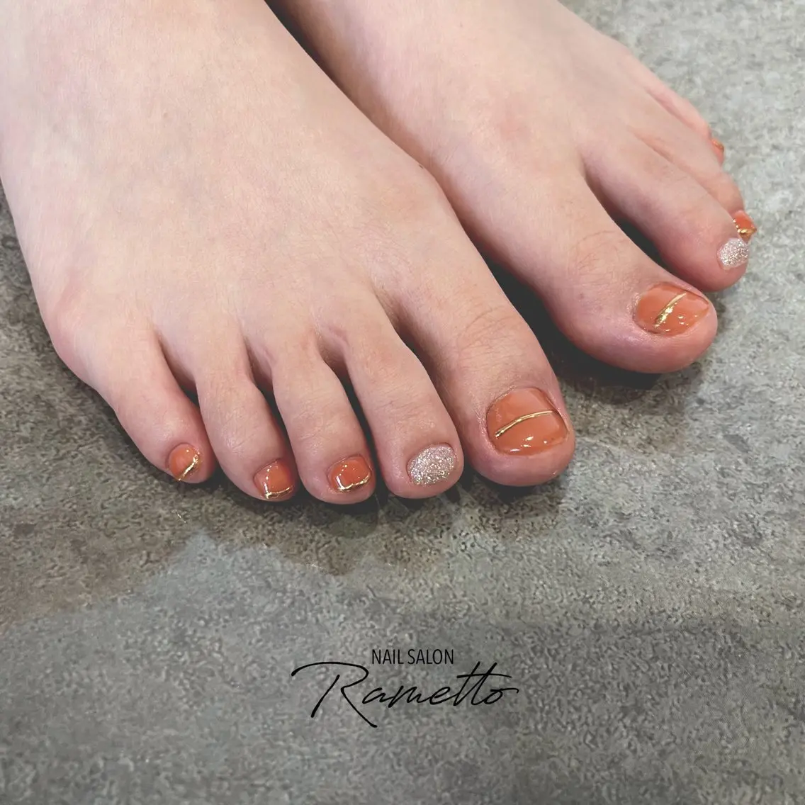 ネイル フットネイル NAILSALON Ramettoのネイルデザイン