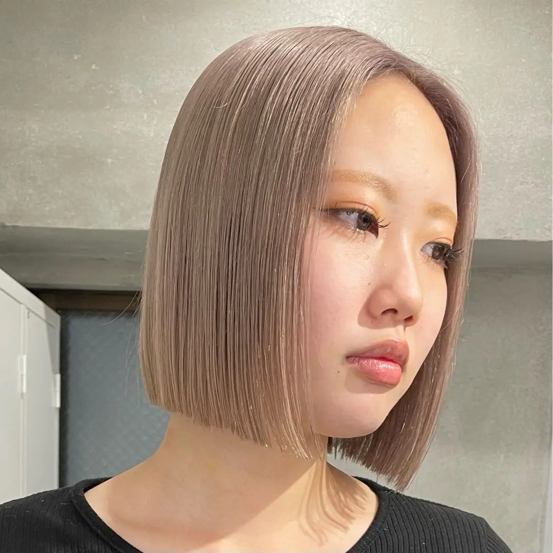 ショート カラー ブリーチ ボブ カット ヘアカラー ボブ/透明感カラー /AYUNAのヘアスタイル