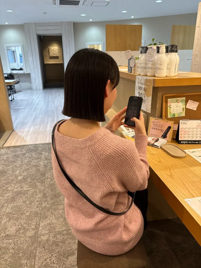 ショート カラー パーマ カット パーマ 山本 愛永のヘアスタイル