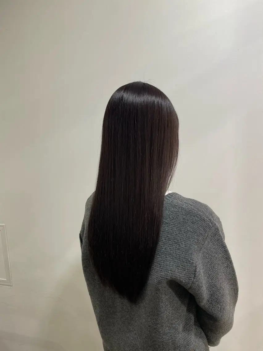 セミロング オオシマ ミユのヘアスタイル