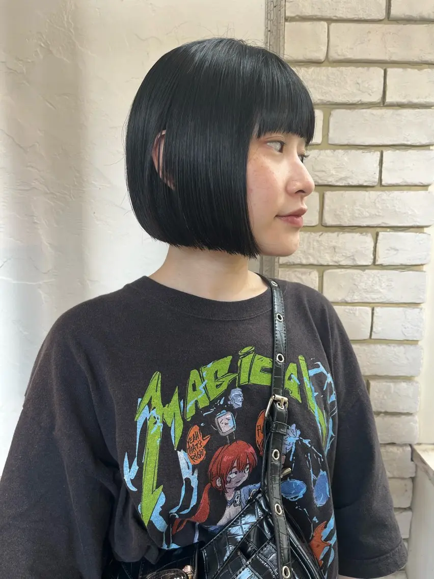 カット+縮毛矯正の写真
