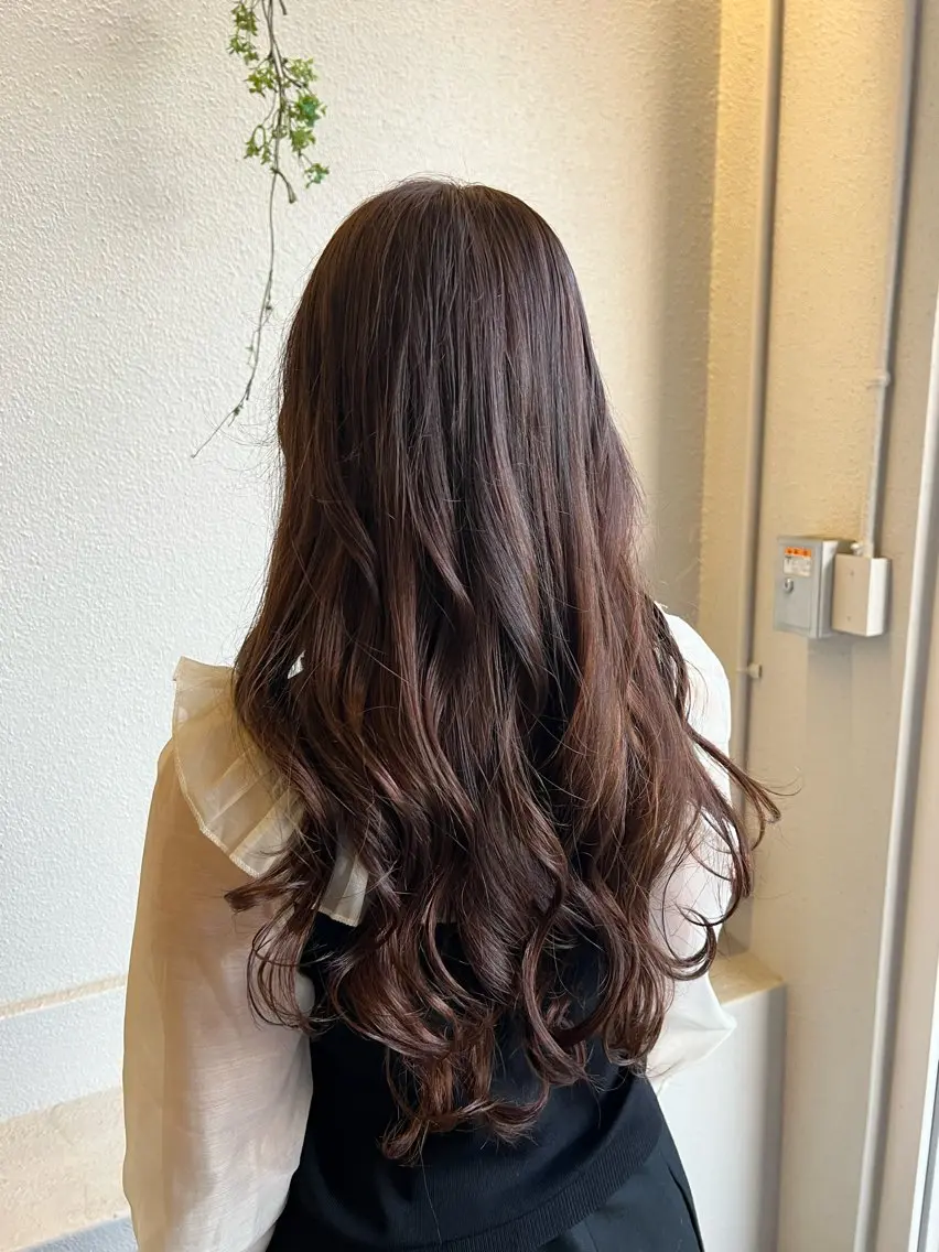 ロング カラー カット ヘアカラー 髪質改善／透明感 NAKAIEのヘアスタイル