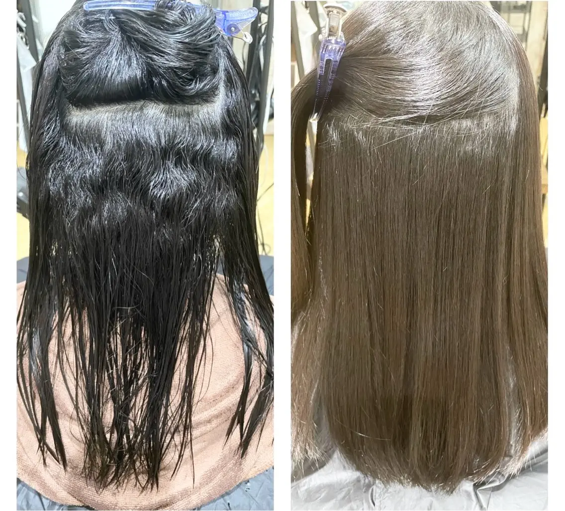 《髪質改善✨》縮毛矯正+カット✨トリートメント🙆♀️✨の写真
