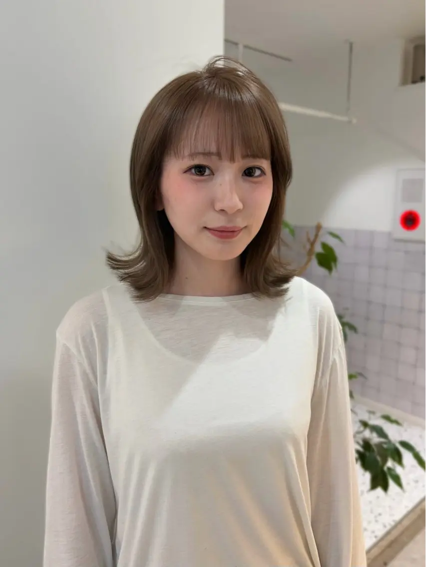 カラー ヘアカラー RISAKO レイヤーカット🎀のヘアスタイル
