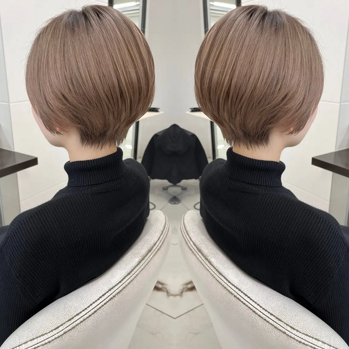 ショート カラー カット ヘアカラー トリートメント ハタケヤマヨシキ ／BOOTHのヘアスタイル