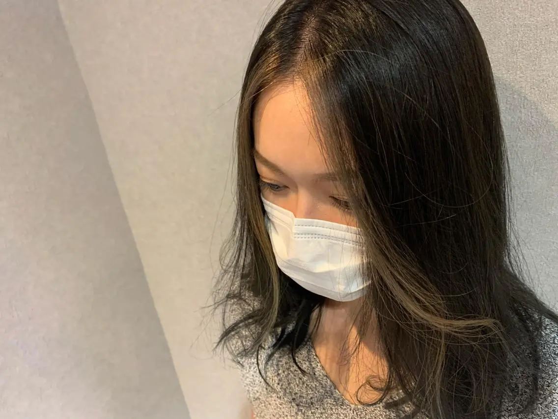 セミロング カラー 山本 貴弘のヘアスタイル