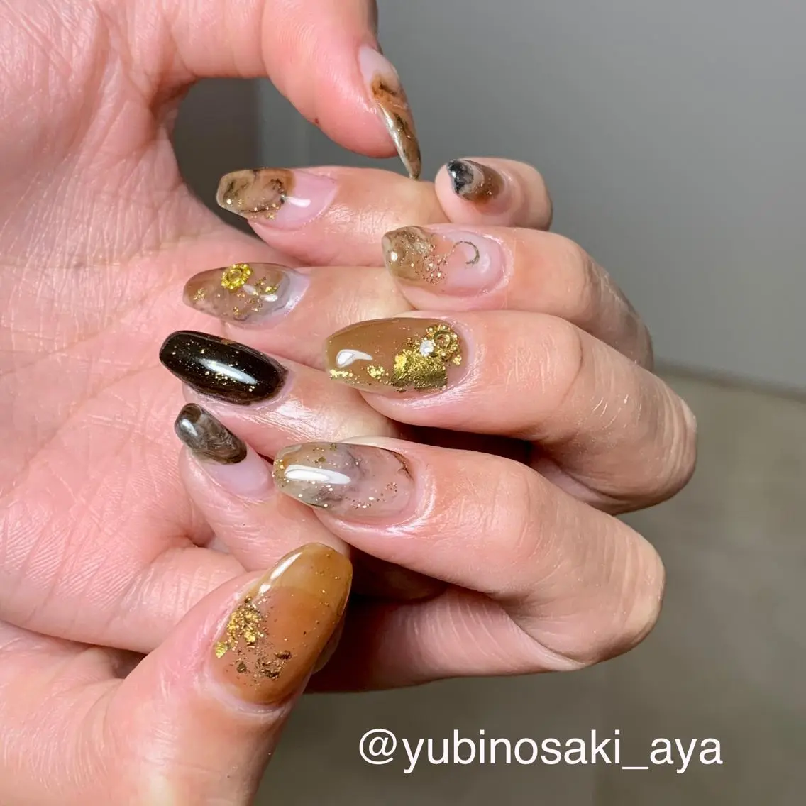 ネイル ゆびノさき茨木店 ニュアンス/アートのネイルデザイン