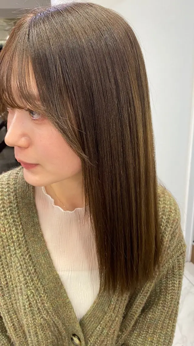 【人気No.1✨】カット＋艶カラー＋トリートメント🫧の写真