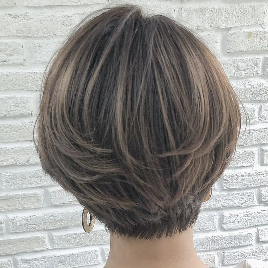 ショート カラー カット ヘアカラー トリートメント 白髪ぼかし大人メンズ 根本零のヘアスタイル
