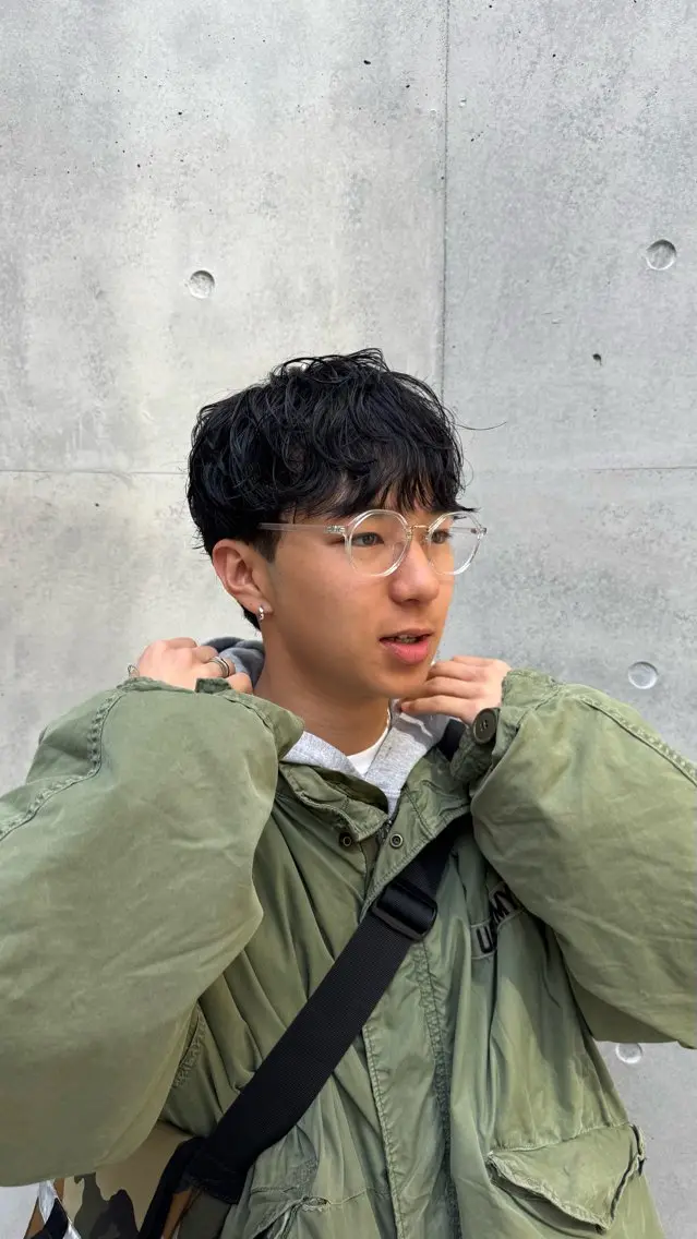 パーマ メンズ カット パーマ メンズパーマ特化 ふうきのヘアスタイル
