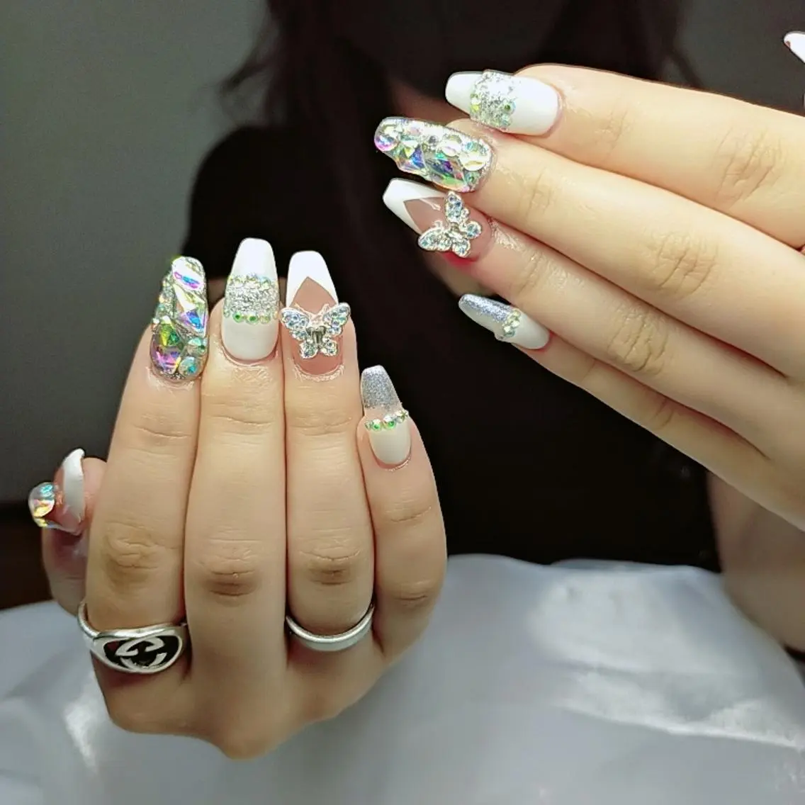 ネイル ハンドネイル 森 ネイルサロンのネイルデザイン